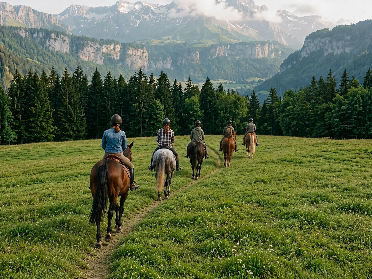 Balade à cheval en Haute-Savoie, autour de Massingy